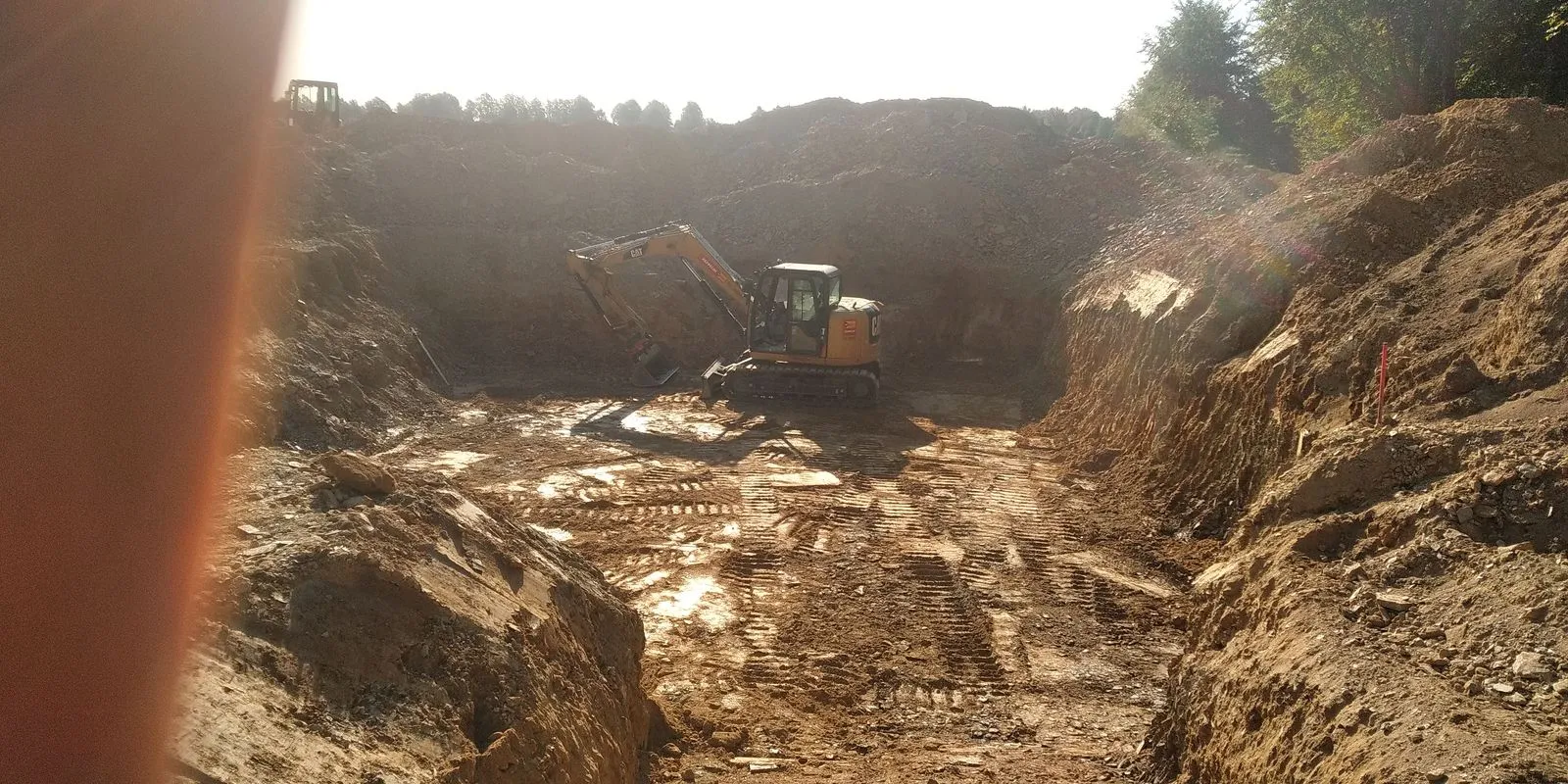 Bagger im Einsatz
